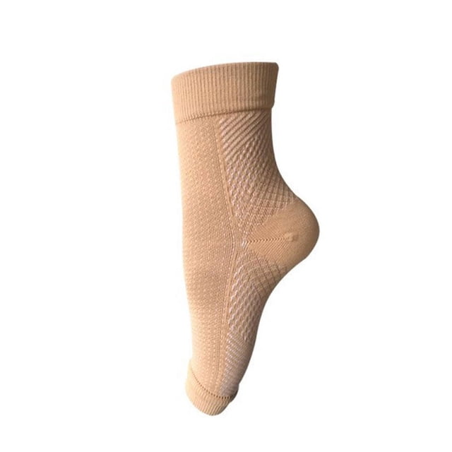 Calcetines tobilleros con funda de presión localizada, calcetines deportivos moldeadores de color sólido