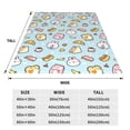 thumbnail image 3 of Pofeuu Rabbit Burger Coffee Print Ultra-Soft Micro Fleece Blanket,for Bed Or Sofa,All Season Throw Blankets Flannel Blanket-40"x30", 3 of 7