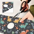 thumbnail image 6 of Yayeee Faucet Mat for Kitchen Sink 14.7" Diatomite Long Splash Guard Pad, Cute Dinosaur, 2 Pack, 6 of 7