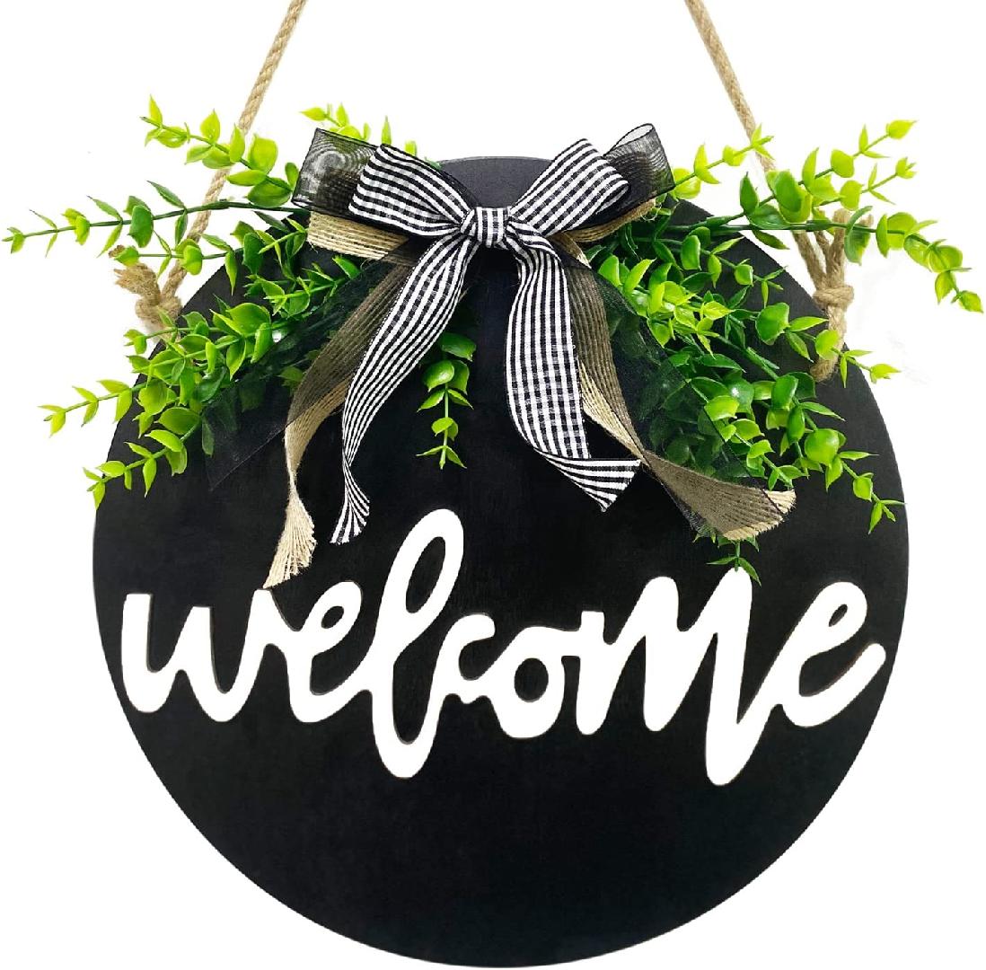 Sign for Front Door, Front Door Decor Sign Hanging Outdoor