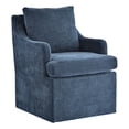 thumbnail image 6 of VKNOW Set of 2 Upholstered Dining Chairs with Rolling Casters and Armrests for Kitchen and Dining Room,Blue, 6 of 13