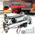 thumbnail image 2 of Waterproof Loud Train Horn, High-Quality Chrome Plating for Vehicles, Improved Air Compressor with Strong Air Pressure, Stable Performance 12V System, 2 of 5