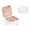 white, variant on K-KED Portable Delicate Jewelry Box Organizer Leather Jewellery Ornaments Case Travel Storage-pink