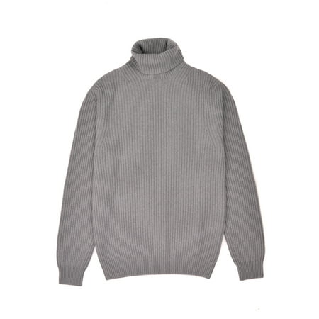 Tom Ford Mens Cashmere Wool Grey Knit Turtleneck Sweater Tom Ford Mens Cashmere Wool Grey Knit Turtleneck Sweater