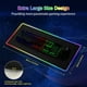 thumbnail image 3 of Black - Gaming Mouse Pad, 800 x 300mm, Large, Luminous Mode, LED Colors, Non-Slip, for PC Gaming, Extra USB Input, 3 of 5