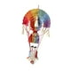thumbnail image 5 of Tapiz colgante de pared de macramé bohemio con globo aerostático, decoración artística bohemia multicolor, 5 of 9