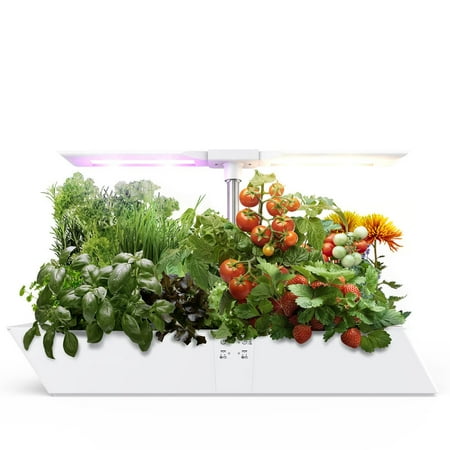 

Aoile 12 Pods Hydroponics Growing System with Independent Two-Way Grow Light Indoor Garden Germination Starter Kit for Herbs Vegetables & Flowers