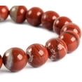 thumbnail image 2 of Natural Red River Jasper Gemstone 8mm Round Beads Stretch Bracelet 7" Unisex, 2 of 2