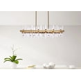 thumbnail image 2 of Serena 42 inch crystal rectangle chandelier in satin gold, 2 of 4