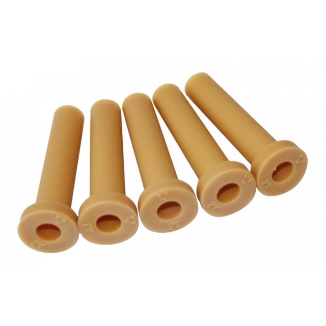 Thinsony 5pcs Rubber for Golf Tee for Golf Driving Range Practice Mat Tee Holder 11cm Yellow 10.8cm 1Set
