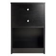 thumbnail image 4 of Pemberly Row Transitional Wood Accent Table with 2 Drawers in Black, 4 of 10
