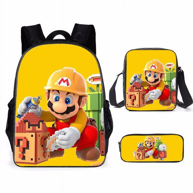 Rick And Morty School Bag Three-piece, Multi-size Backpack, Student School Bag