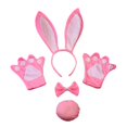 thumbnail image 2 of 4x Bunny Costume Set Rabbit Ear Headband Cartoon Animal Costumes Accessories Kid, 2 of 8