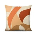 thumbnail image 3 of Abstract Boho Orange Mordern Decor Throw Pillow Covers 16 X 16 Inch, Set Of 4, Linen Study Sofa Cushion Cover Indoor Living Room Home Decor, 3 of 7