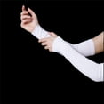 thumbnail image 5 of Soft Cotton Long Fingerless Gloves Stretchy Arm Sleeves for Women Everyday Wear with Sun Protections and Various Activity, 5 of 9
