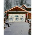 thumbnail image 4 of Christmas Garage Door Banner Cover 6 x 13 ft, Hello Christmas Snowman with Snowflakes Beige Christmas Garage Door Decorations Holiday Christmas Backdrop Decor for Winter New Year Xmas Party, 4 of 6