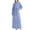 Blue, variant on Homgro Women's Terry Cloth Robe Winter Cozy Long Sleeve V Neck Shawl Collar Plush Long Bathrobe House Full Length Warm Kimono Shower SPA Hotel Hot Tub Maxi Bath Robe with Pocket Blue Medium