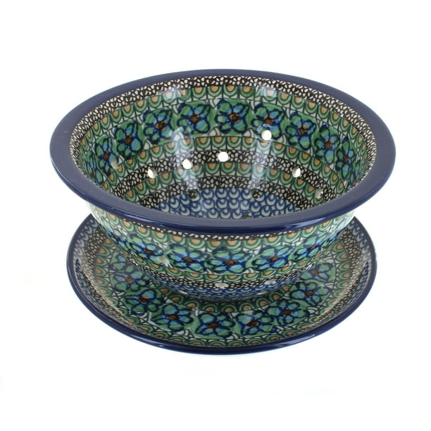 Polish Pottery Mardi Gras Berry Bowl Plate Walmart Com Walmart Com