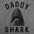 thumbnail image 2 of Mens Daddy Shark T Shirt Funny Shark Face Chomp Jaws Fathers Day Graphic Tee Graphic Tees, 2 of 9