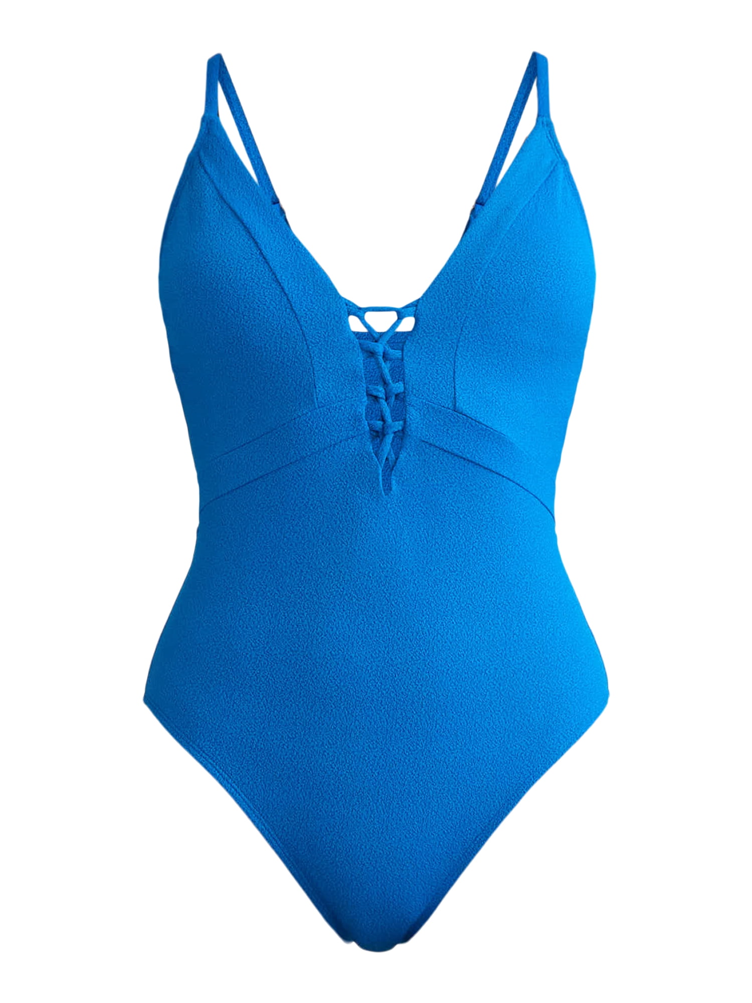 Jessica Simpson Women’s Lace Up One Piece Swimsuit, Sizes XS-L