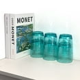 thumbnail image 4 of Set of 6 Hammered Style 15-ounce/430ml Acrylic Glasses Plastic Tumbler,BPA Free,Dishwasher Safe (Teal), 4 of 7