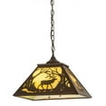 thumbnail image 5 of 16'Sq Elk At Dawn Pendant, Timeless Bronze/Silver Mica - 73915, 5 of 7