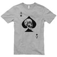 thumbnail image 2 of Plus Size Special Forces Ace Death Card Graphic Short Sleeve Cotton Jersey T-Shirt - Heather Grey XL, 2 of 4