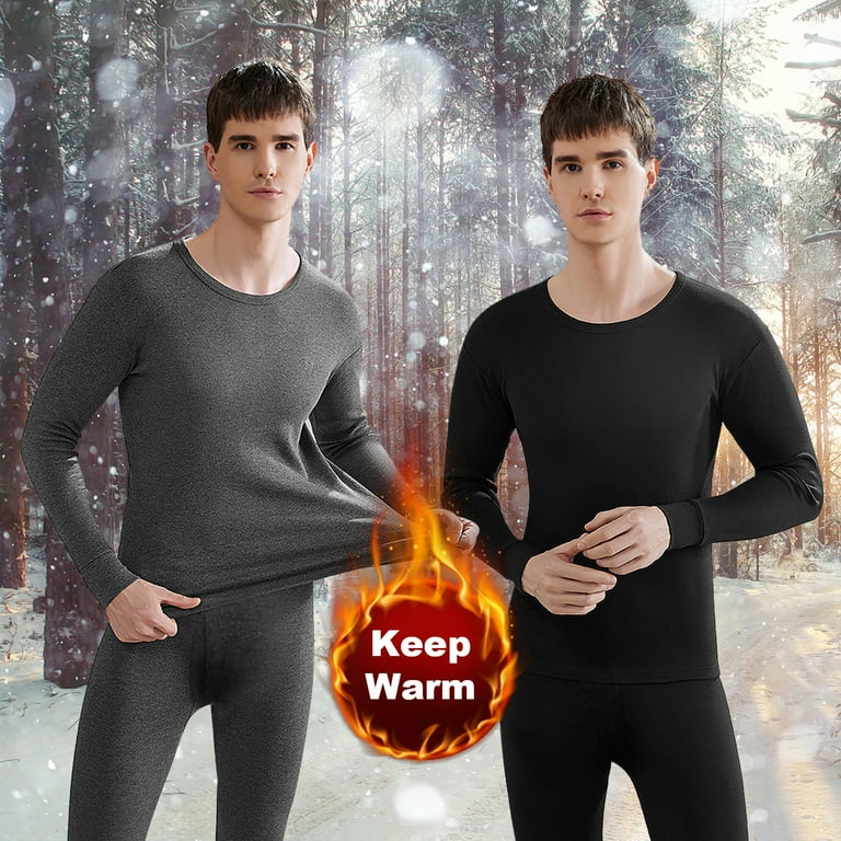 Women Men Ultra-thin Winter Long Thermal Underwear Set Thermo Winter Clothes