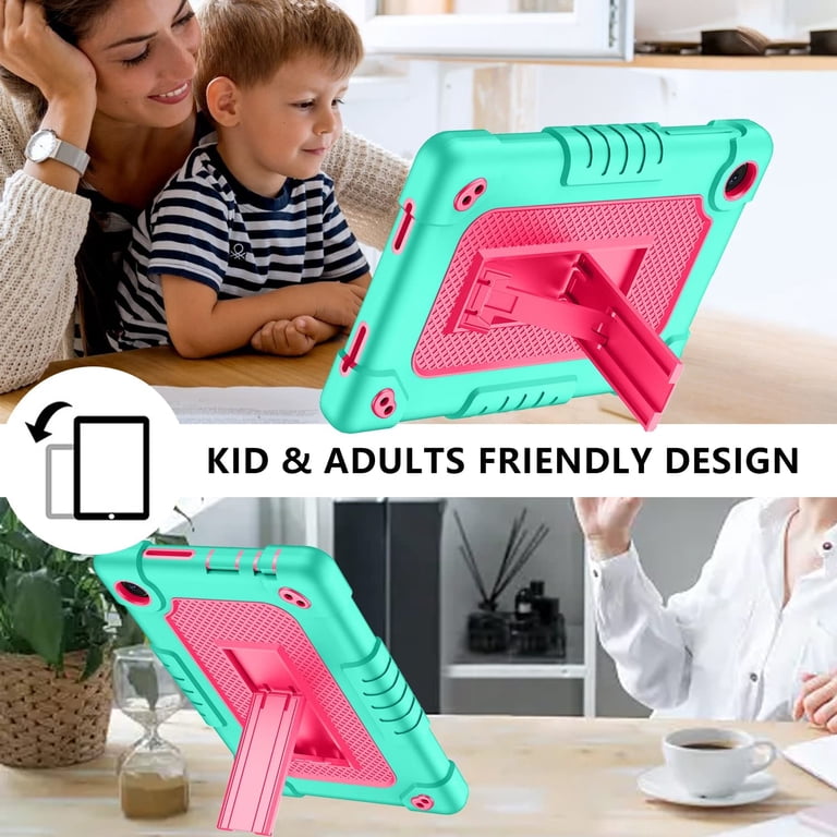INSOLKIDON Compatibile con XPPen Magic Drawing 12.2-INCH Tablet Custodia protettiva in pelle Cover con Funzione di Supporto, Auto Svegliati/Sonno,Cover Protezione in PU Pelle (Rose red