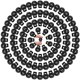 thumbnail image 1 of Botones de cordón 100 piezas Cerradura de cordón de plástico negro para mochila con cordón Suministros para manualidades Negro, 1 of 4