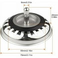 thumbnail image 2 of Easy to Clean Stainless Steel Strainer Set of 2, Non-clogging Design for Universal Kitchen Sink Filter, Thickened and Durable, Prevents Blockages, Easy Installation for Quick Removal and Hygiene, 2 of 5