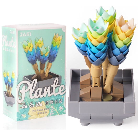 YouNuo High Quality Unisex Kid Interlocking Block Building Set, ABS Blue