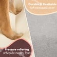 thumbnail image 3 of Sofá de salón ortopédico para perros Friends Forever 100% gamuza espuma viscoelástica gris peltre XL 44 x 34, 3 of 5