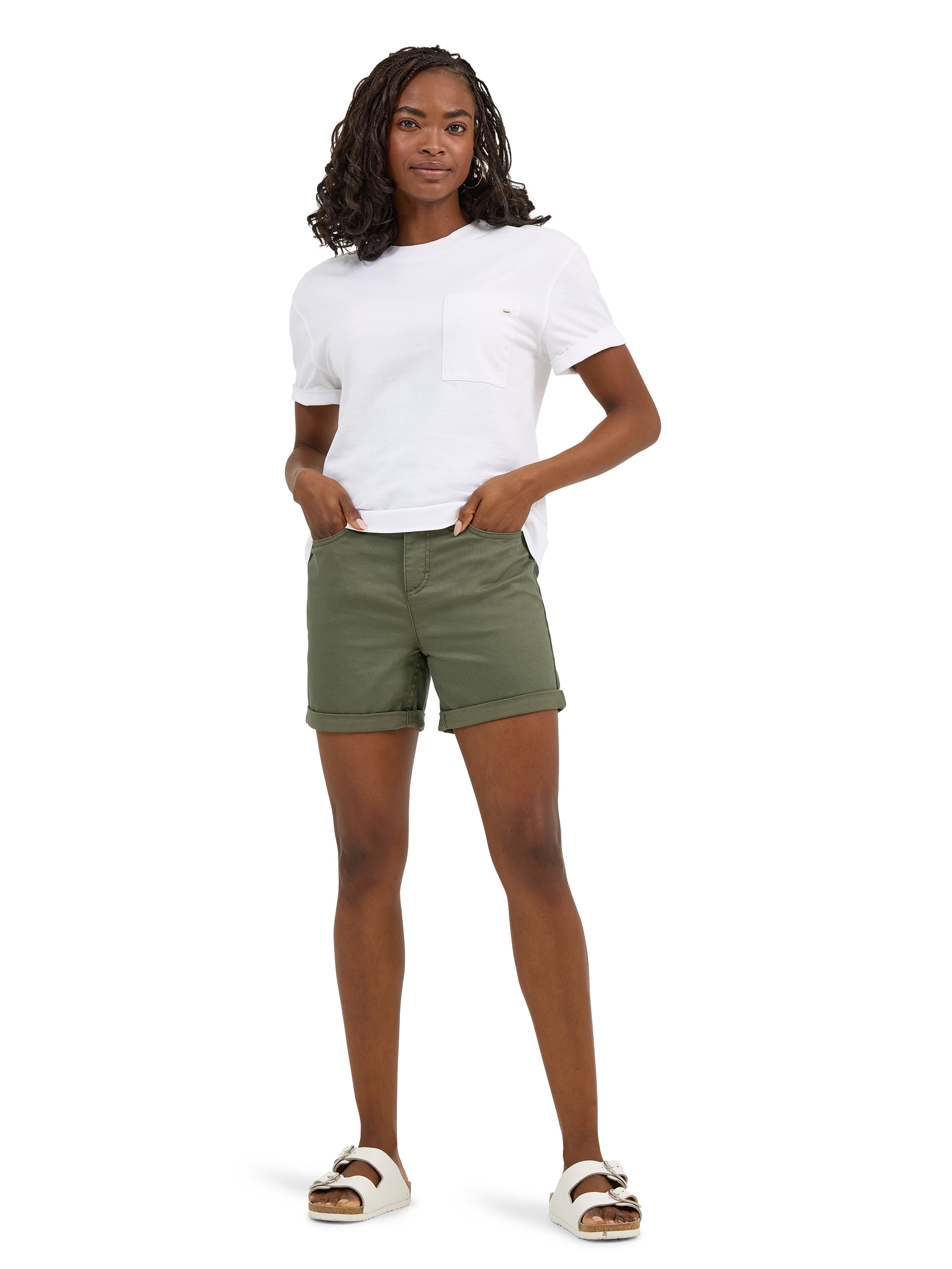 Lee® Women's Mid Rise 5" Cuffed Short, Sizes 4-20