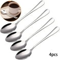 thumbnail image 5 of JINGT Stainless Steel Fruit Dessert Spoon Teaspoon Coffee Teaspoon Tableware, 5 of 5