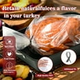 thumbnail image 5 of 20Turkey Roasting Bags - 21.7 inches x 23.6 inches, Large Oven Turkey Cooking Bags, Juice Lock Design, Delicious Turkey - Microwave Safe, Thanksgiving and Christmas Essentials (2 Packs), 5 of 7