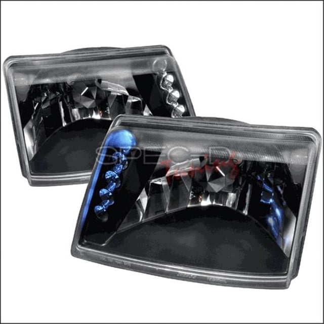 Spec-D Tuning LH-RAN98JM-TM Crystal Housing Headlights for 98 to 00 Ford Ranger- Black - 10 x 19 x 25 in.