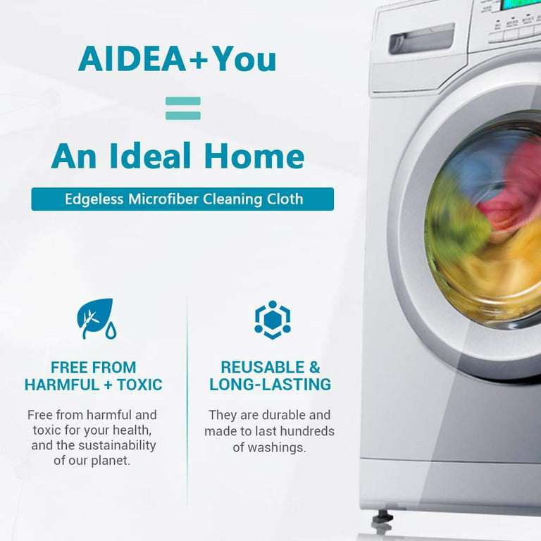 AIDEA Microfiber Cleaning Cloths-8PK, Softer Highly Absorbent, Lint Fr –  Aidea USA, Your One Stop Shop For Home Products