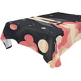 thumbnail image 4 of YAZAOO Square Tablecloth Spaceship Plainting Pattern Tableclothes, 4 of 9