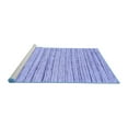 thumbnail image 2 of Ahgly Company Machine Washable Indoor Square Abstract Blue Modern Area Rugs, 5' Square, 2 of 4
