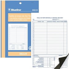 Blueline BLIDB229 Feuille de Temps