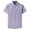 Purple, variant on Iugvhana Dress Shirts for Men Big and Tall Short Sleeve Button Down Plaid Shirt Summer Classic Wrinkle-Free Business Shirt Gray XXXXXL