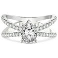 thumbnail image 4 of IGI Certified 5 Carat Pear Shape Lab Grown Diamond Engagement Ring | 14K White Gold | Antique Allure Vintage Lab Diamond Ring | FG-VS1-VS2 Quality Friendly Diamonds, 4 of 6