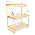 thumbnail image 4 of Spice Rack Organizer, Easy To Clean Bathroom Storage Shelf  For Bedroom 3 Tier, 4 of 8