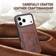 thumbnail image 4 of AZNS K1 Series For iPhone 17 Pro Max Case Calf Texture Anti-Drop PU + TPU Phone Cover - Coffee, 4 of 5