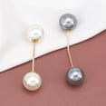 thumbnail image 5 of SmartBy Clothes Brooch Classic Simple Graceful Fine Workmanship Fixed Clothes Simulation Pearl Pin for Dating, 5 of 7