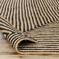 thumbnail image 6 of BNM Braided Jute Handwoven Indoor Outdoor Area Rug, 2' 6" x 12', Black, 6 of 10