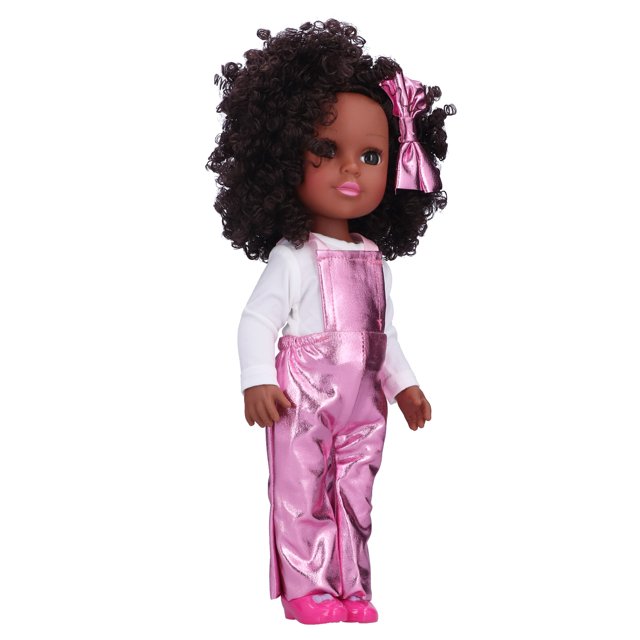 Poupées Reborn, Poupée Fille Noire Non Toxique, pour Enfants Q14-50 Rose Vif