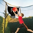 thumbnail image 5 of Trampoline Basketball Attachment - Hoop, Adjustable Rope, 3 Balls Included - for Backyard Gym, Family Games, Kids Athletic Skills, 5 of 8