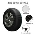 thumbnail image 4 of Kdxio Best Dad Ever for Tire Cover Wheel Protectors Tyre Covers Weatherproof Wheel Covers Universal Fit for Trailer Rv SUV Truck Camper Travel Trailers 15 inch, 4 of 8
